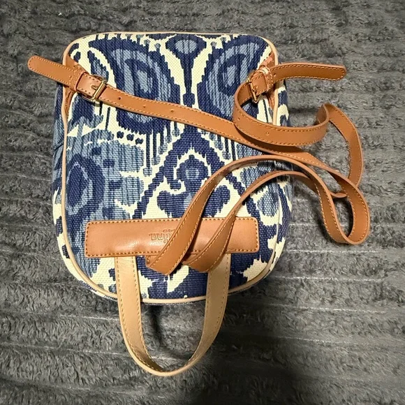 Spartina 449 Navy and Beige Patterned Backpack - Picture 2 of 9